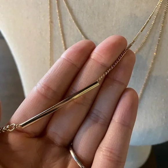 Gold 3 Layer Necklace - Picture 3 of 3